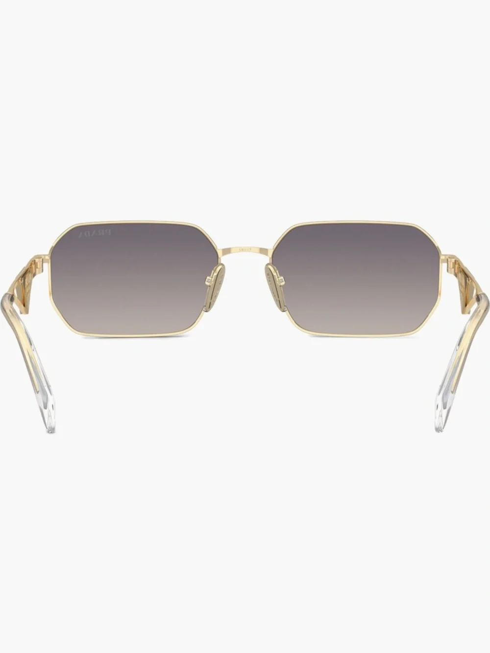 Prada 58mm Rectangular Sunglasses - BLUE MIRROR/ GOLD - Picture 4 of 12